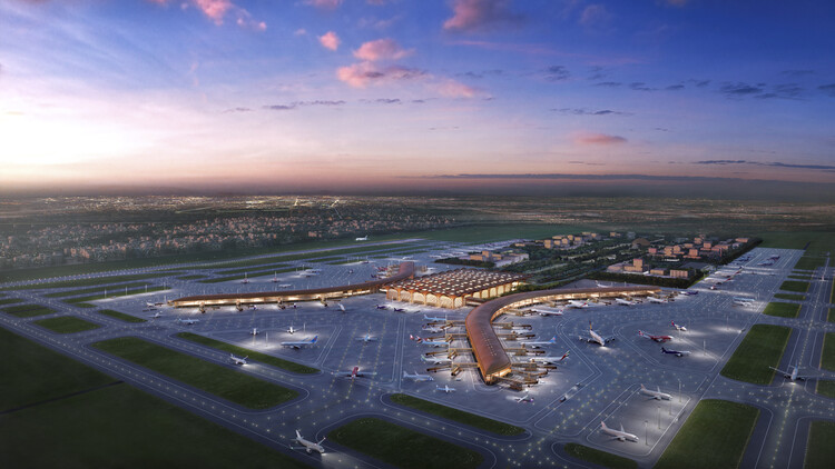 Foster + Partners Reveals the Techo International Airport in Cambodia, Currently Under Construction